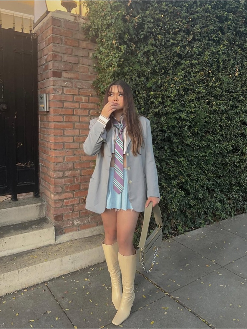 Storets Light Grey Oversized Blazer